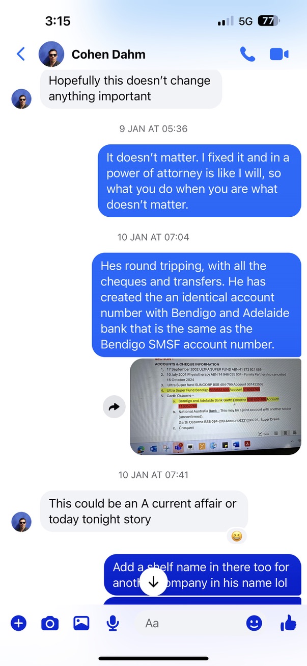 Bendigo and Adelaide Bank account match